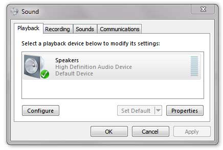 Windows 7 sounds options settings screenshot 2